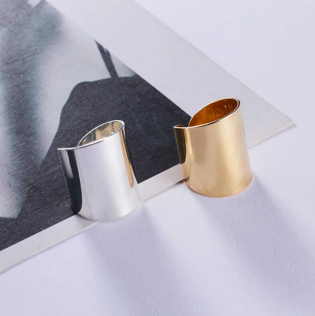 エレガントな18金メッキエジプト製リング(ロングスタイル)