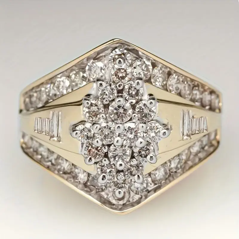 エレガントなゴールドの輝きを持つヴィンテージリング