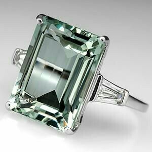 エレガントなヴィンテージターコイズクリスタルリング