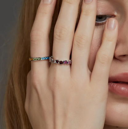 バンター・ハート・ミニリング - 925スターリングシルバー製の最高品質