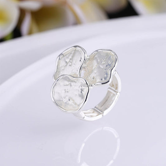 エレガントなクラシックエナメルリング サークルデザイン