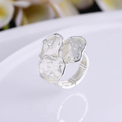 エレガントなクラシックエナメルリング サークルデザイン