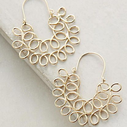 美しいヴィンテージゴールド高いマンダライヤリング